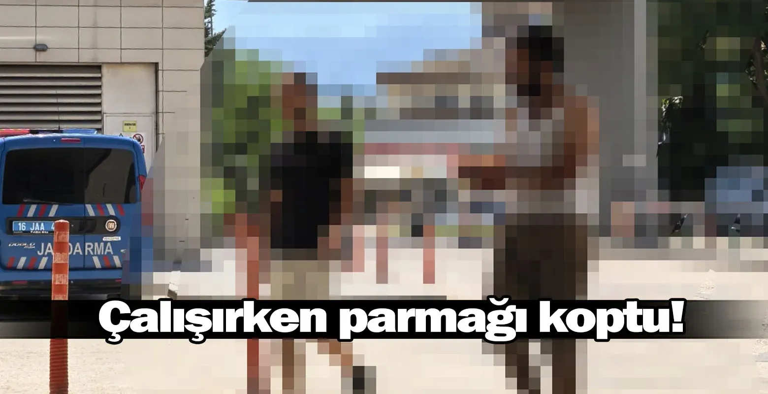 Çalışırken parmağı koptu!