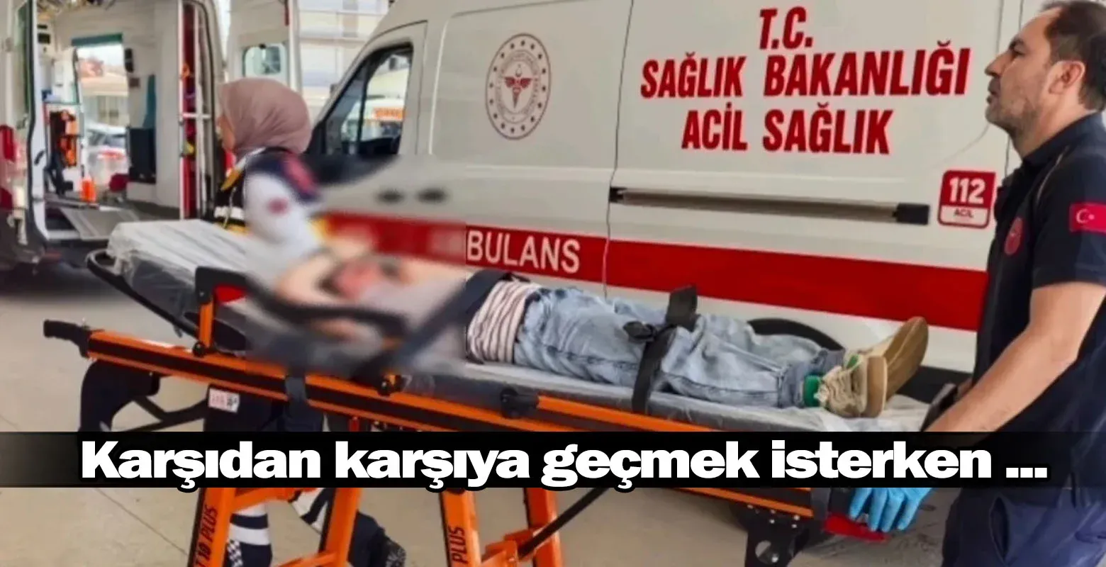 Karşıdan karşıya geçmek isterken ...