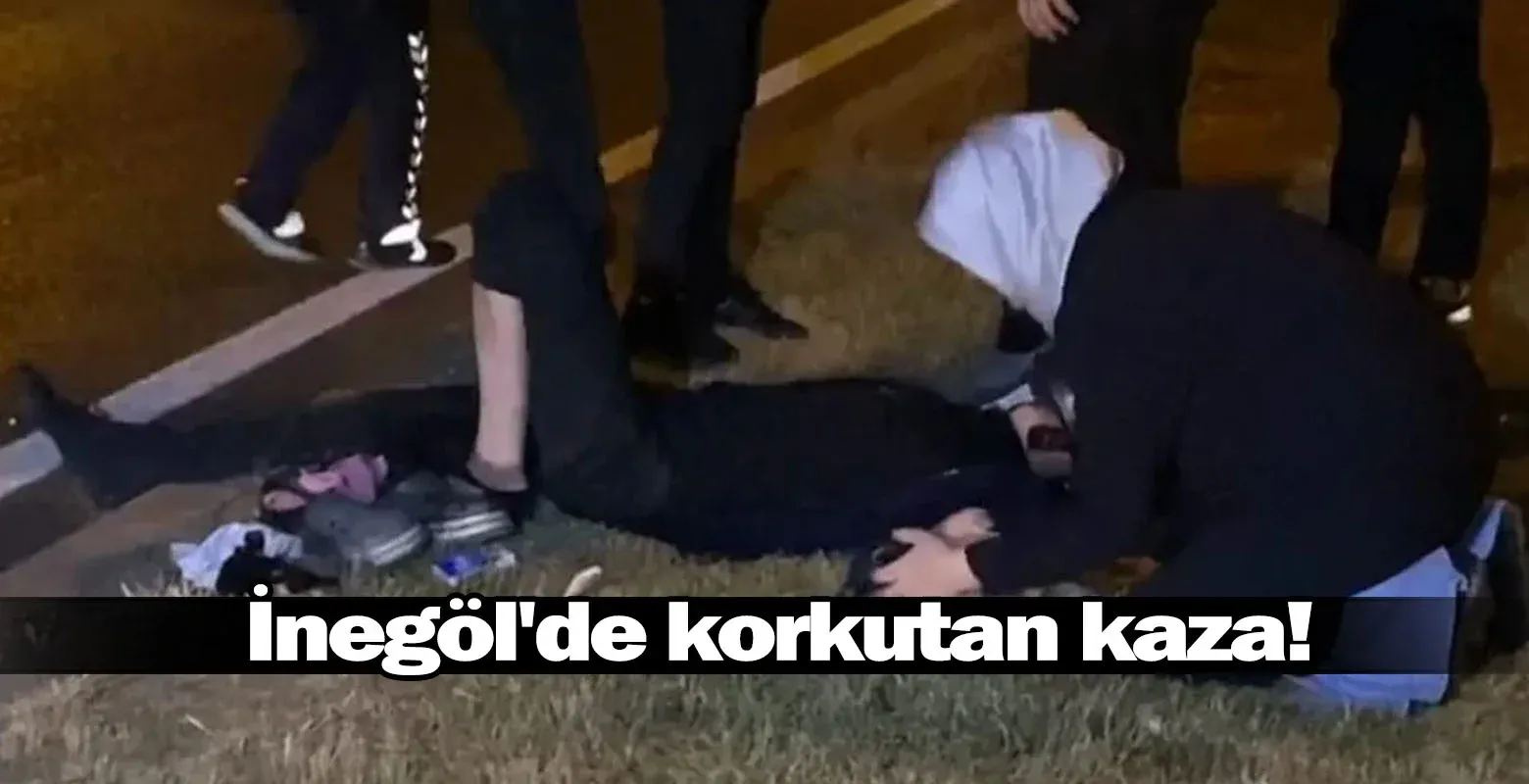 İnegöl'de korkutan kaza!
