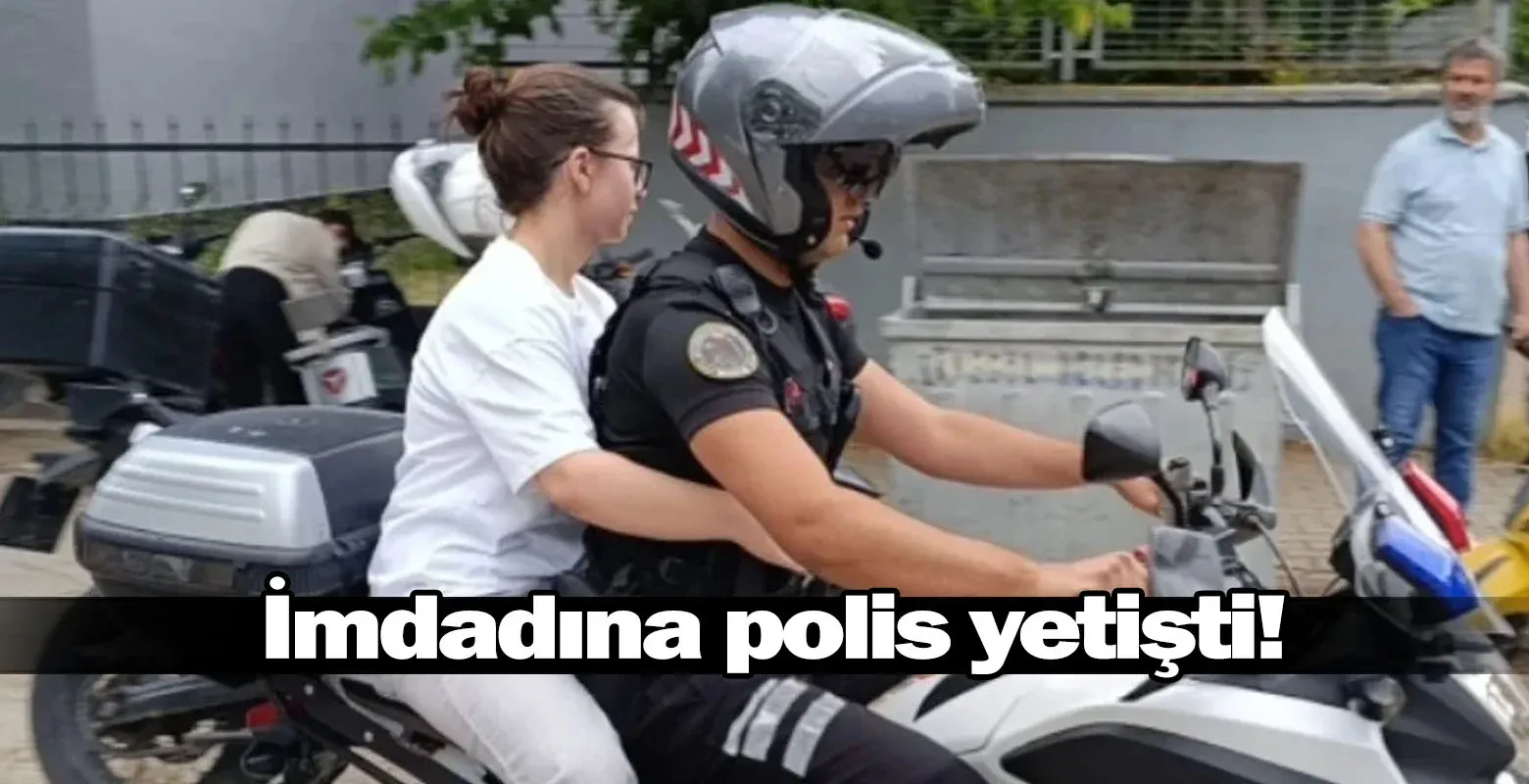 İmdadına polis yetişti!