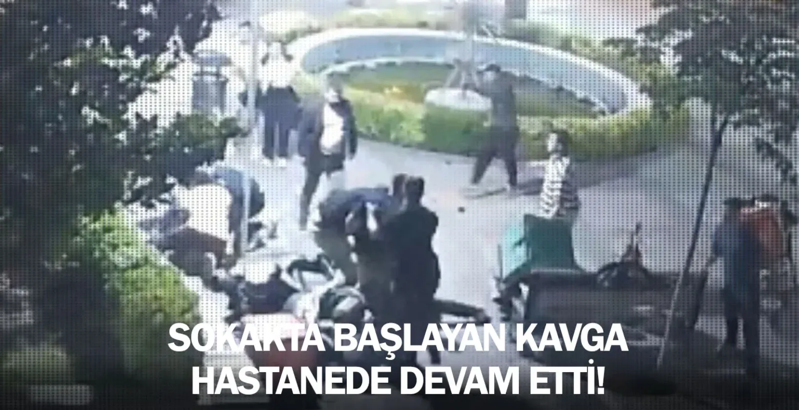 İnegöl'de gergin anlar! Sokakta başladı, hastanede devam etti!