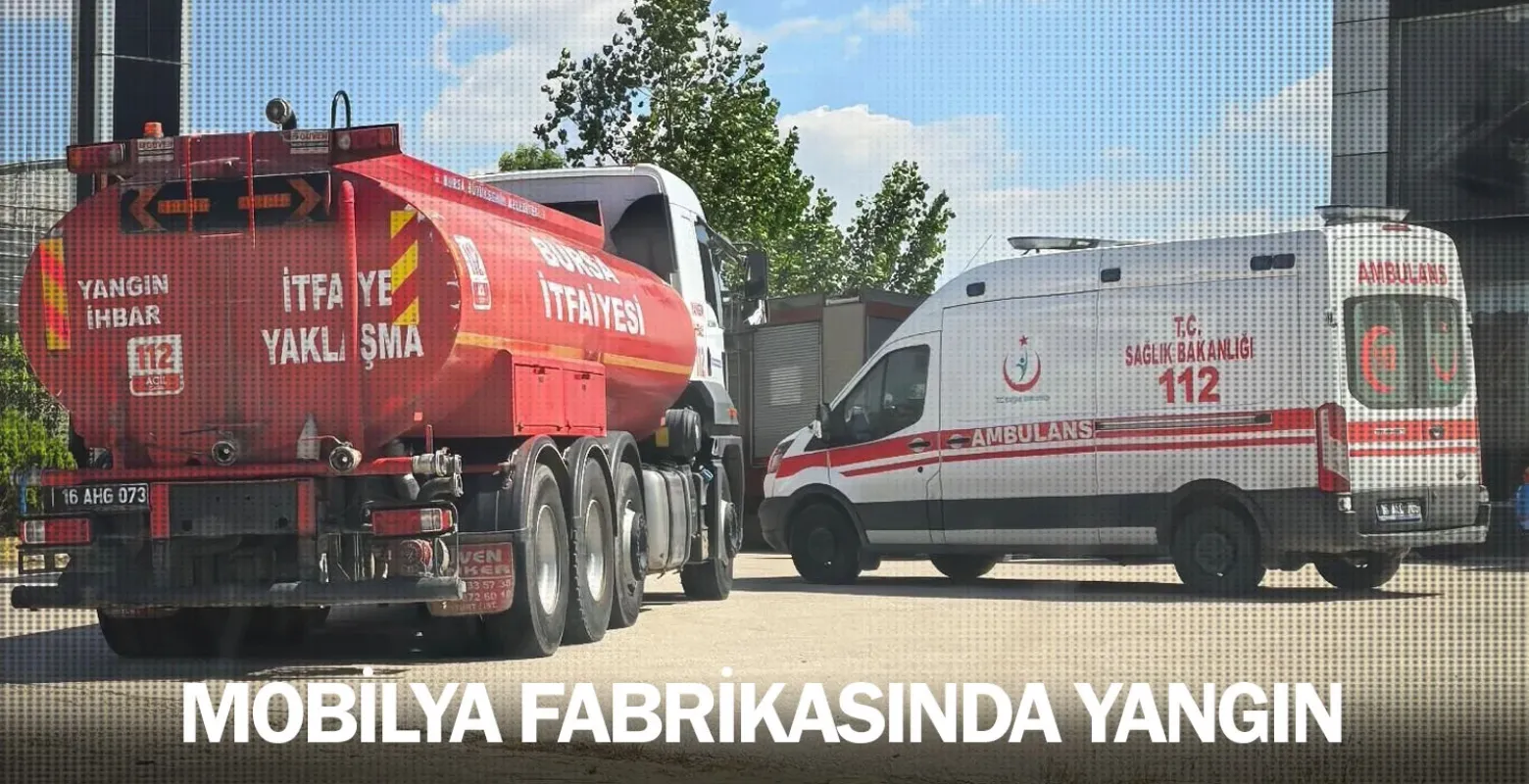 Mobilya fabrikasında yangın