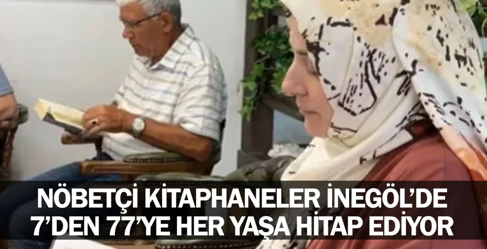 Nöbetçi Kitaphaneler İnegöl’de 7’den 77’ye Her Yaşa Hitap Ediyor