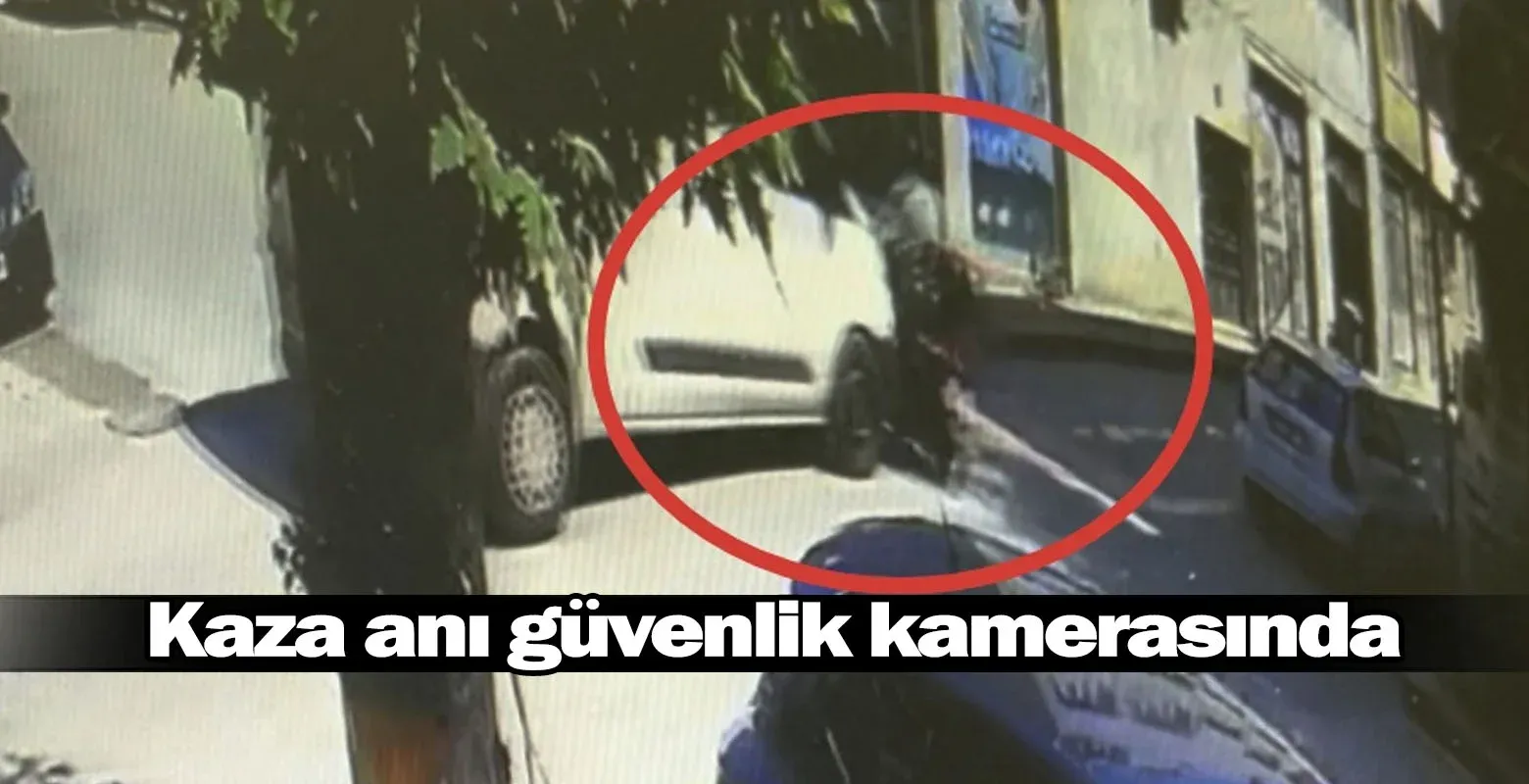İnegöl'de kaza anı güvenlik kamerasında