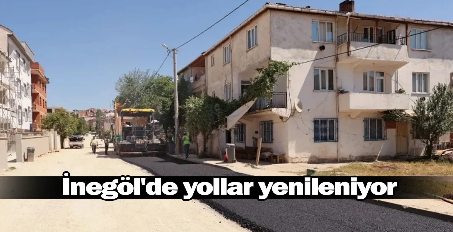 İnegöl'de yollar yenileniyor