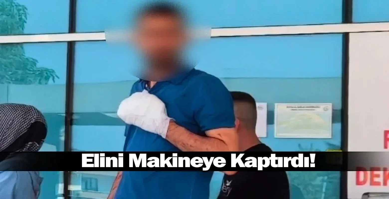 Elini Makineye Kaptırdı!