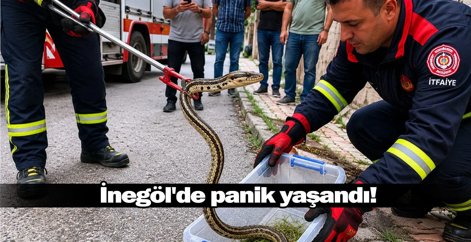 İnegöl'de panik yaşandı!