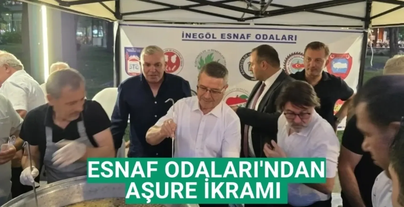 ​İnegöl Esnaf Odaları'ndan Aşure İkramı