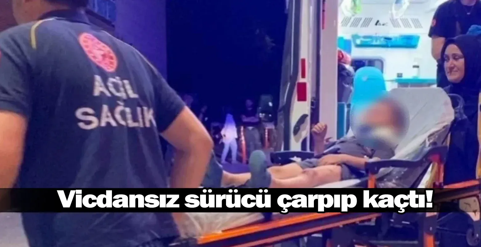 Vicdansız sürücü çarpıp kaçtı!