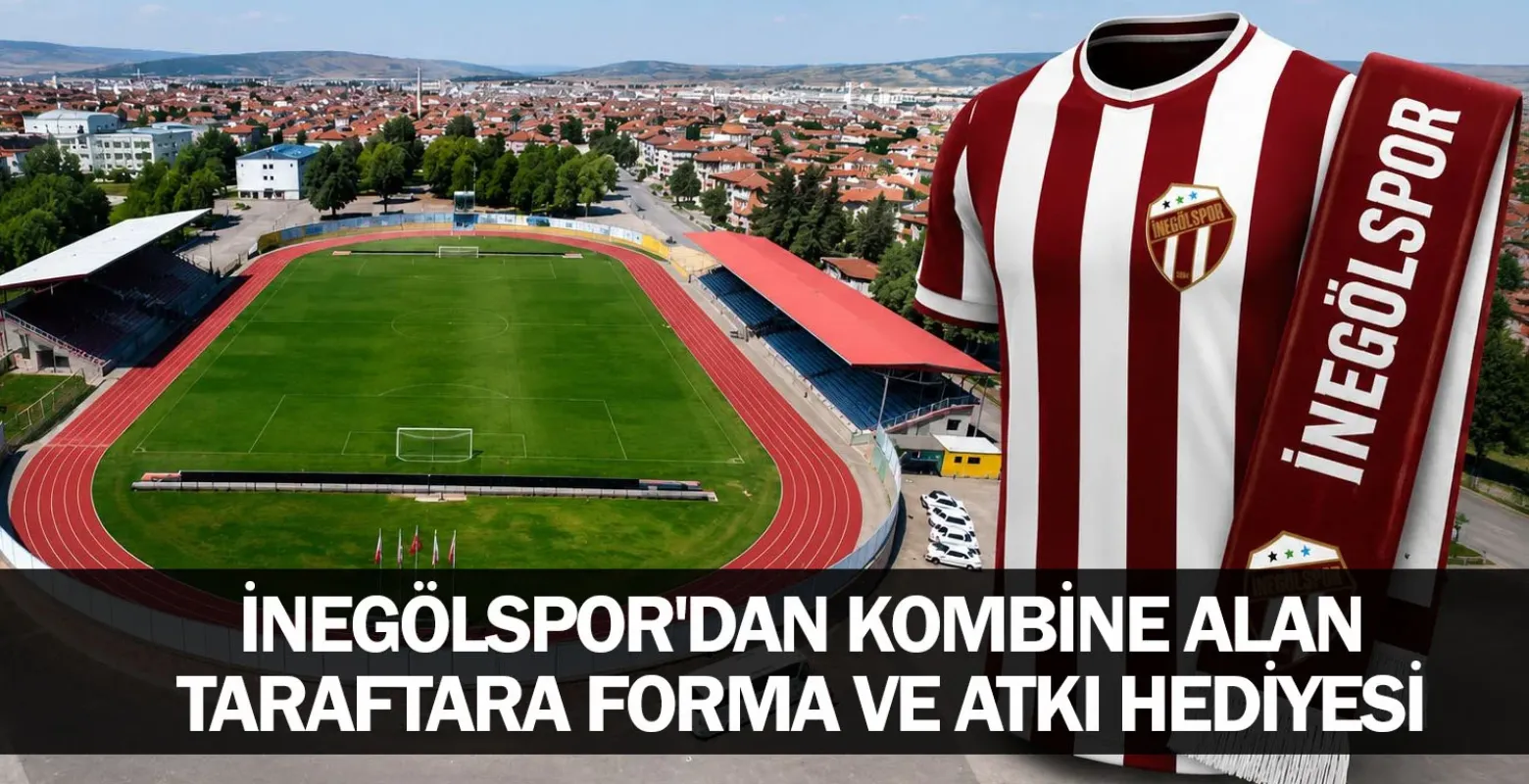 İnegölspor'dan kombine alan taraftara forma ve atkı hediyesi