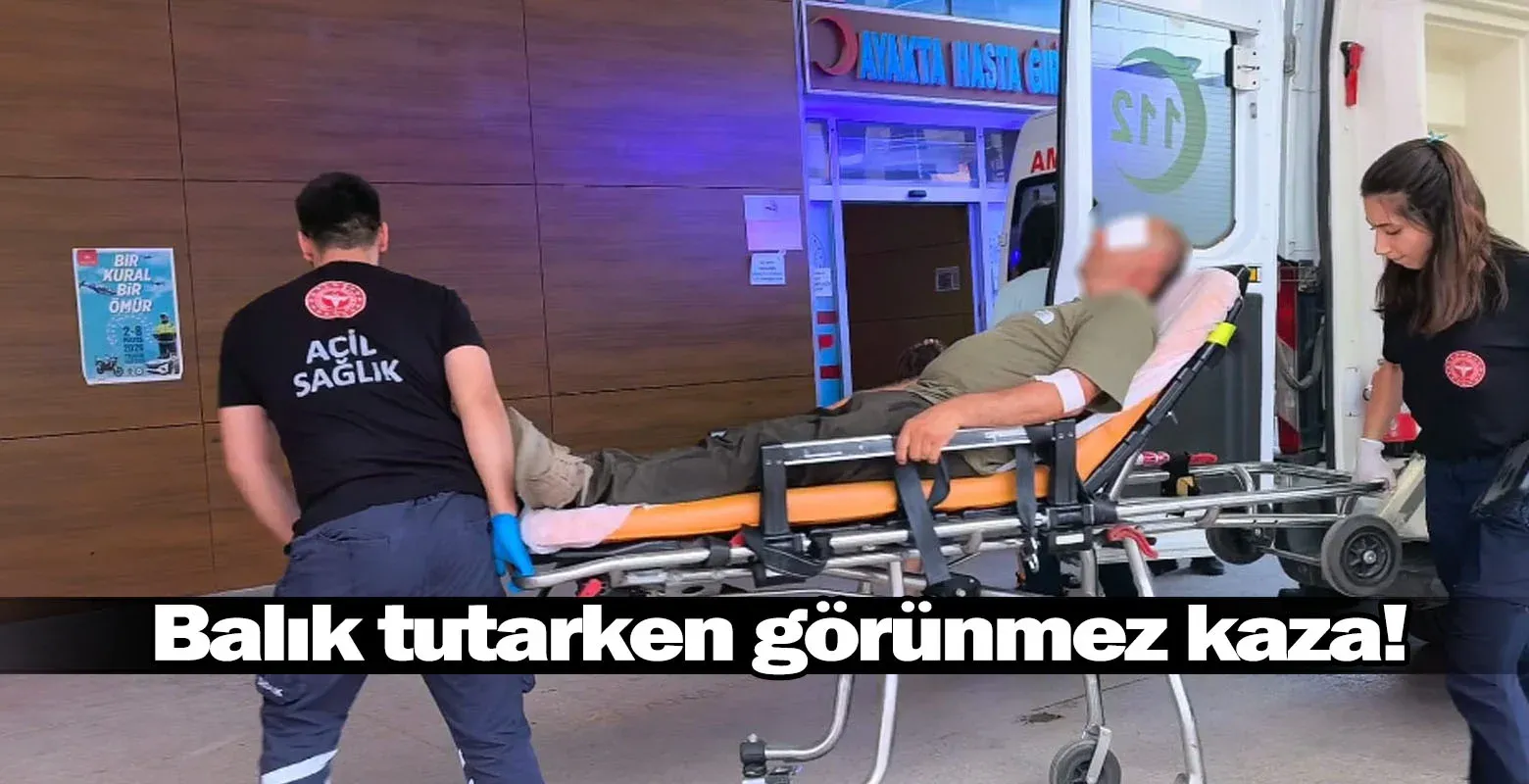 Balık tutarken görünmez kaza!