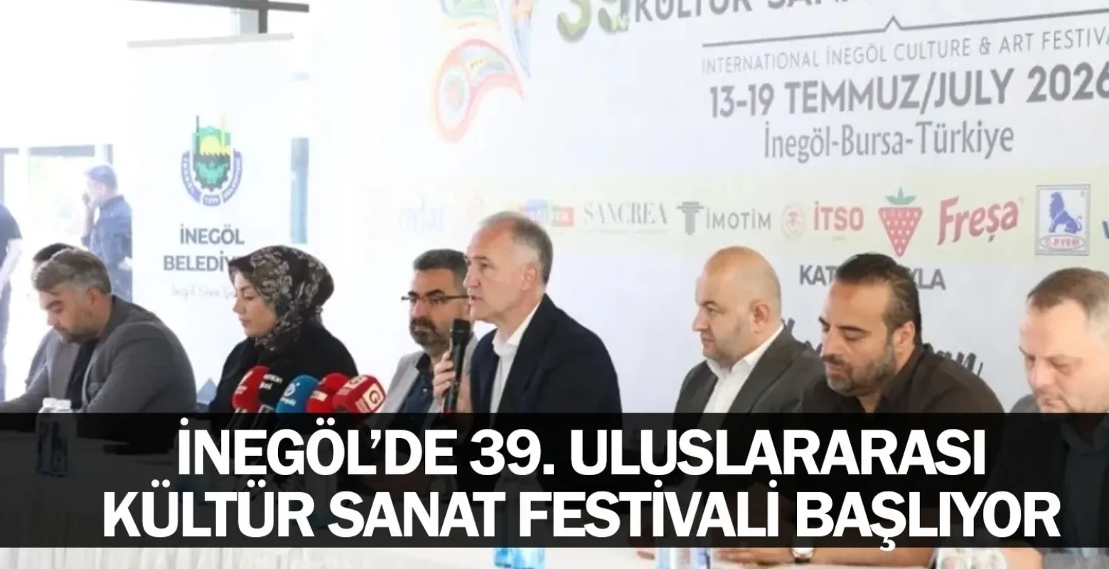İnegöl’de 39. Uluslararası Kültür Sanat Festivali Başlıyor