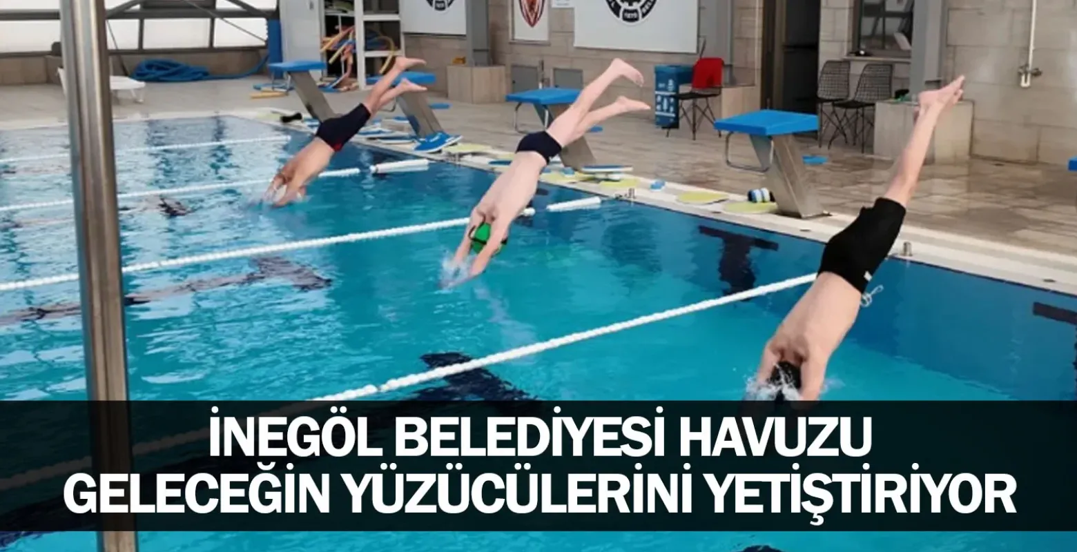 İnegöl Belediyesi Havuzu Geleceğin Yüzücülerini Yetiştiriyor