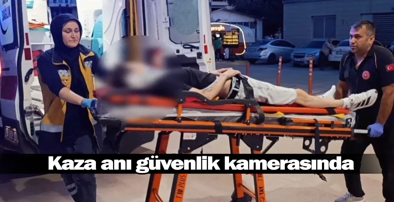 Kaza anı güvenlik kamerasında