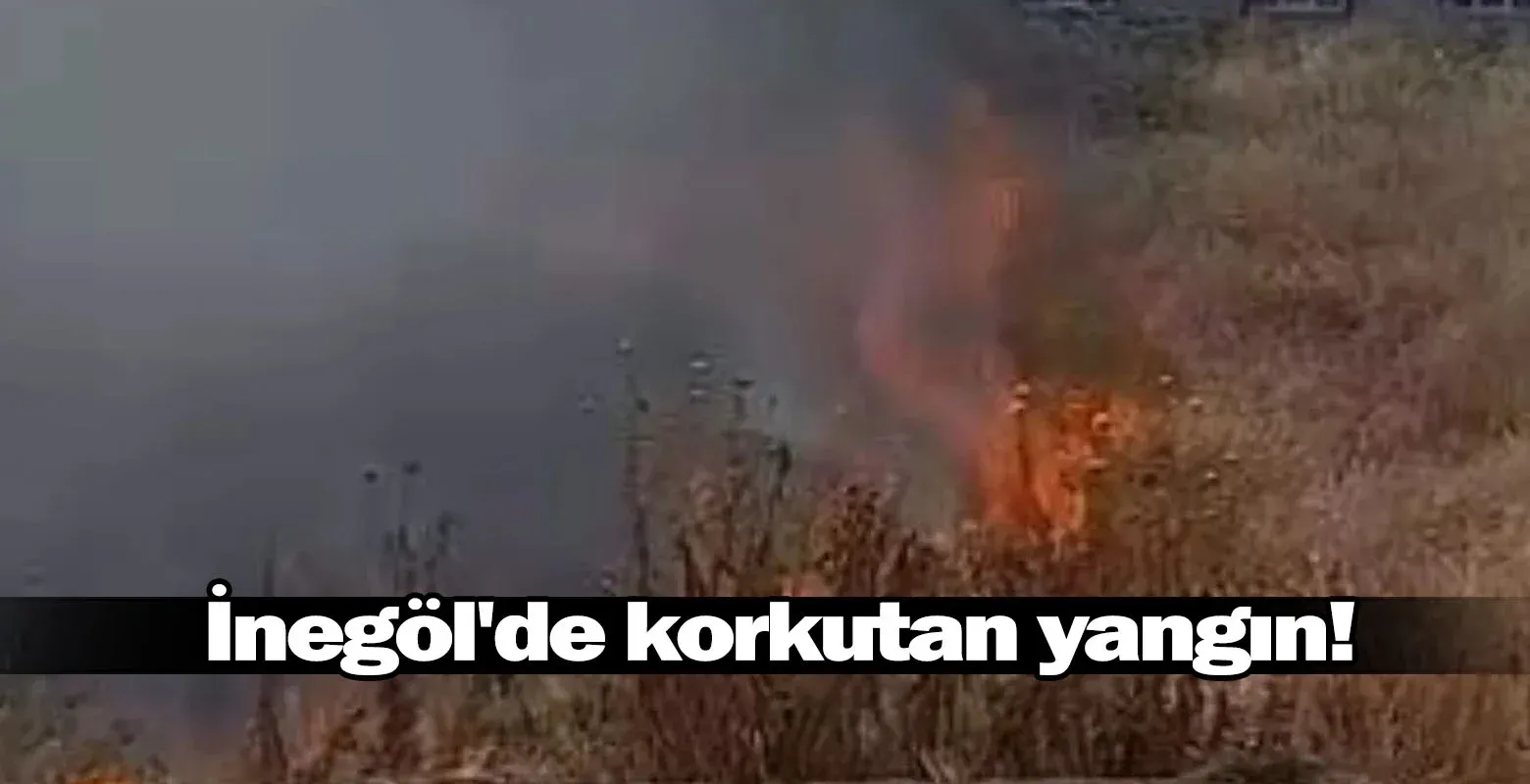 İnegöl'de korkutan yangın!