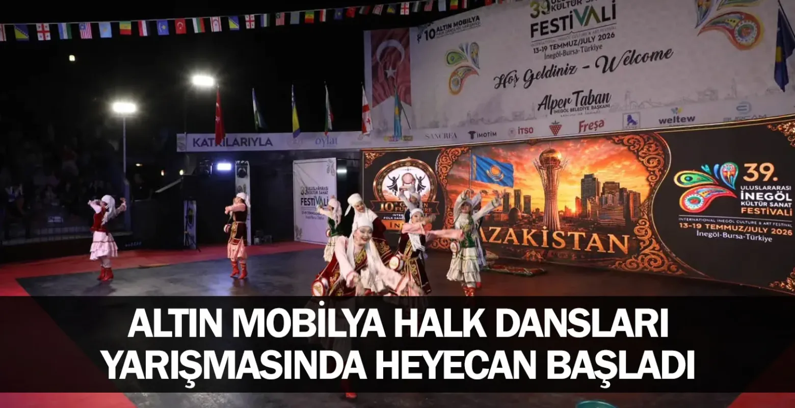 Altın Mobilya Halk Dansları Yarışmasında Heyecan Başladı