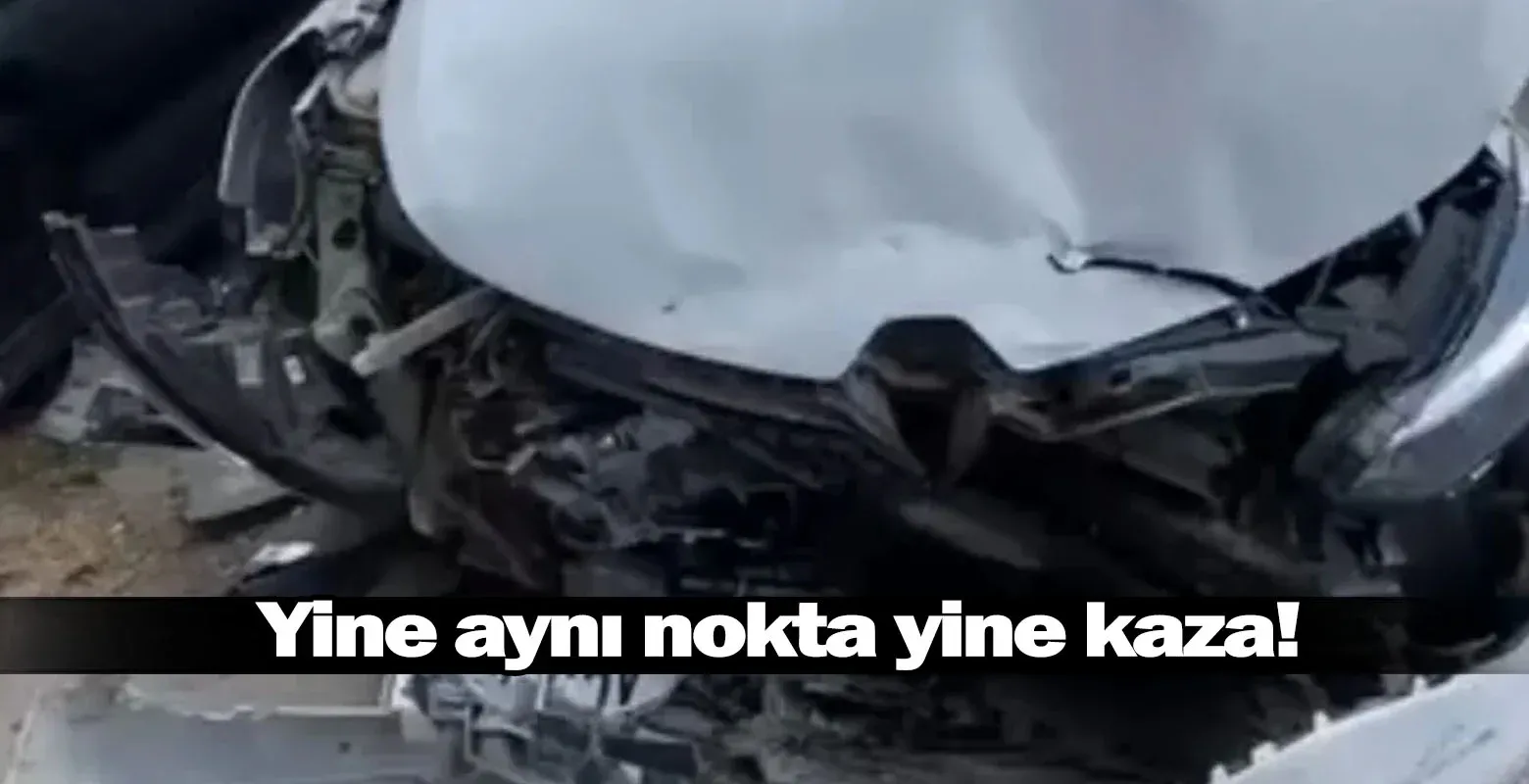 İnegöl'de yine aynı nokta yine kaza!