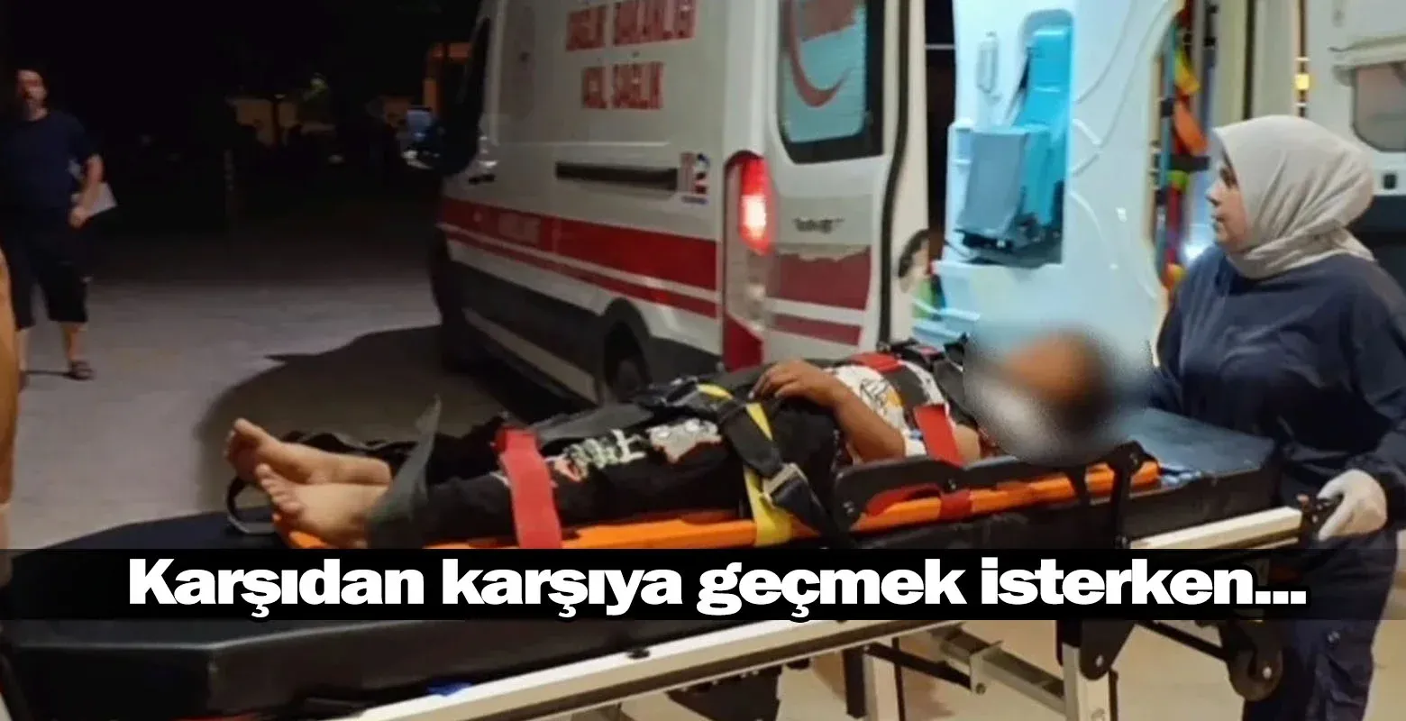 İnegöl'de karşıdan karşıya geçmeye çalışan çocuğa ...