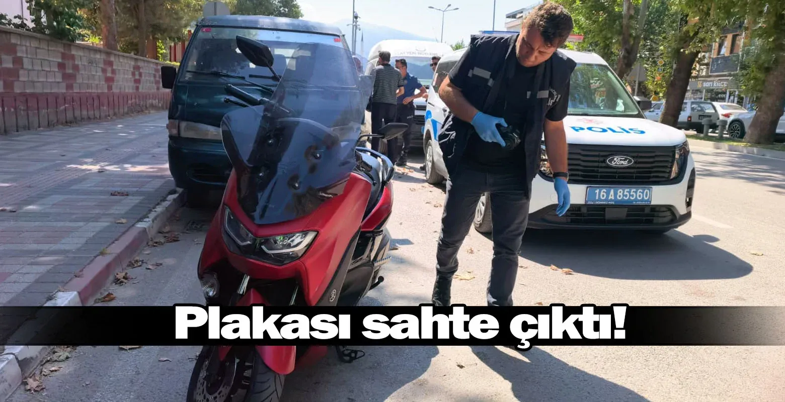 Plakası sahte çıktı!