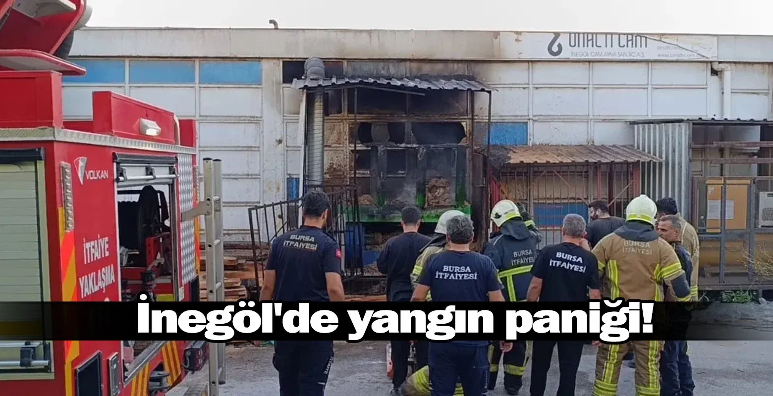 İnegöl'de yangın paniği!