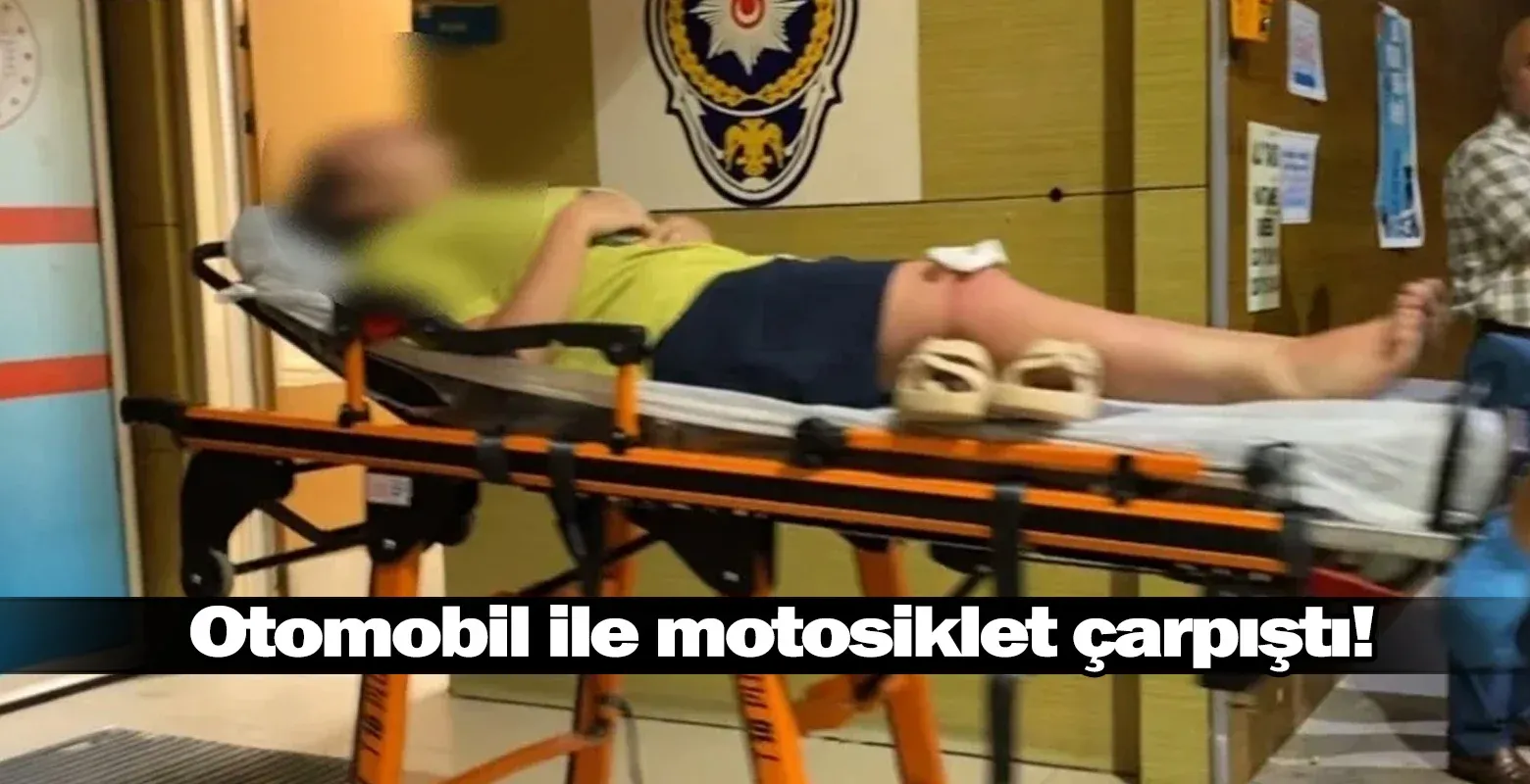 İnegöl'de otomobil ile motosiklet çarpıştı!