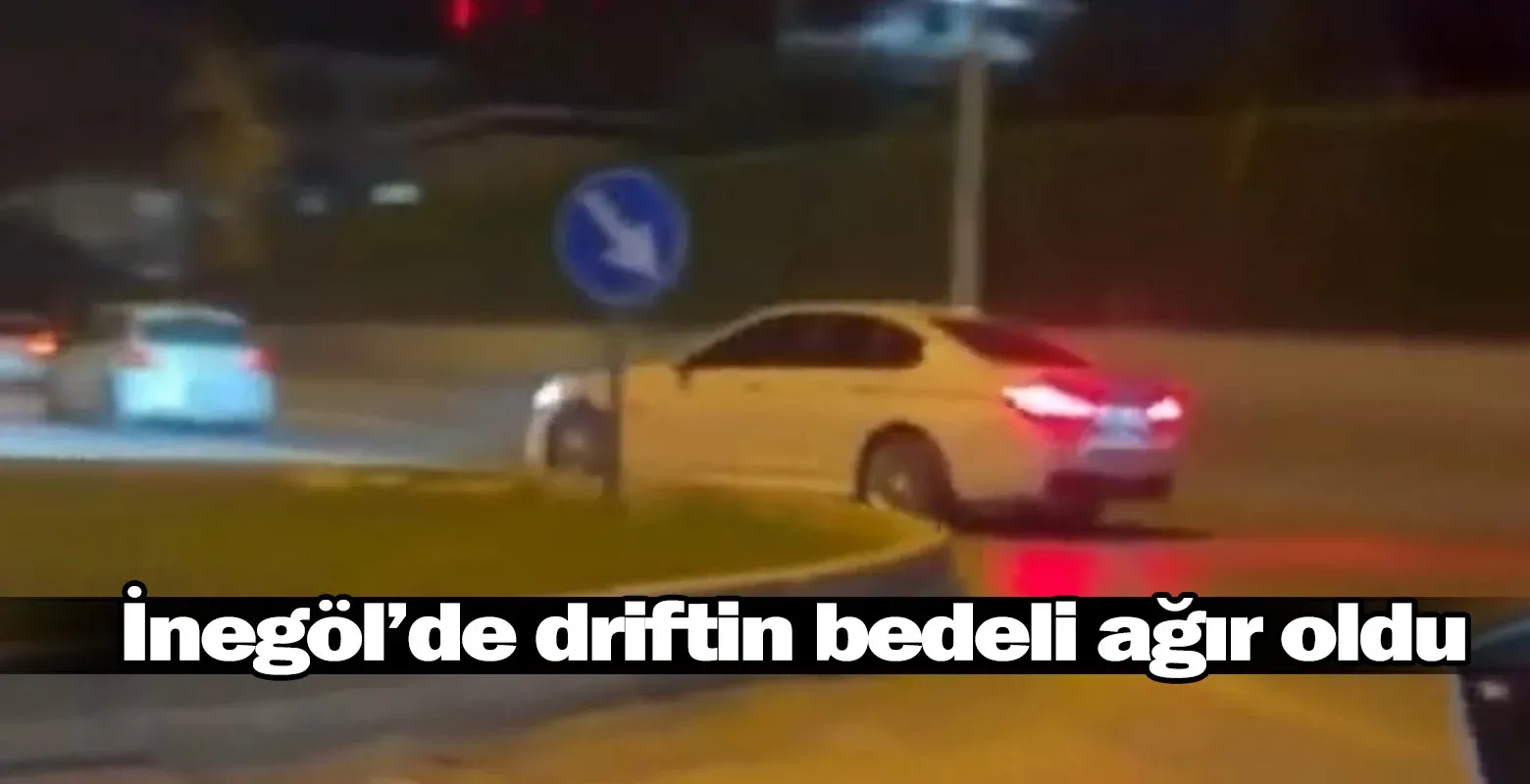 İnegöl’de driftin bedeli ağır oldu