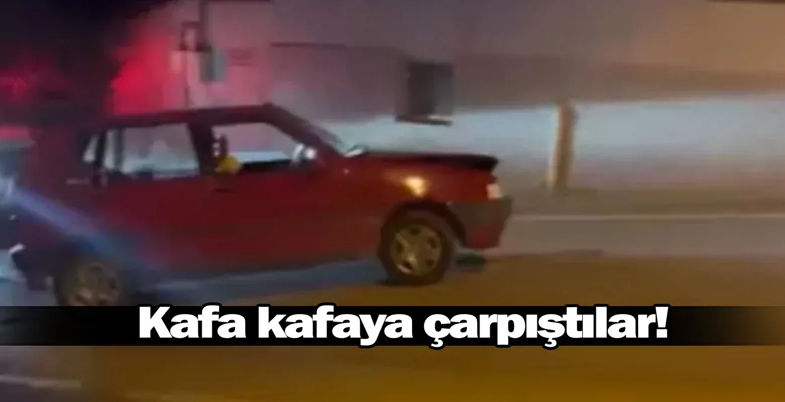 Kafa kafaya çarpıştılar!