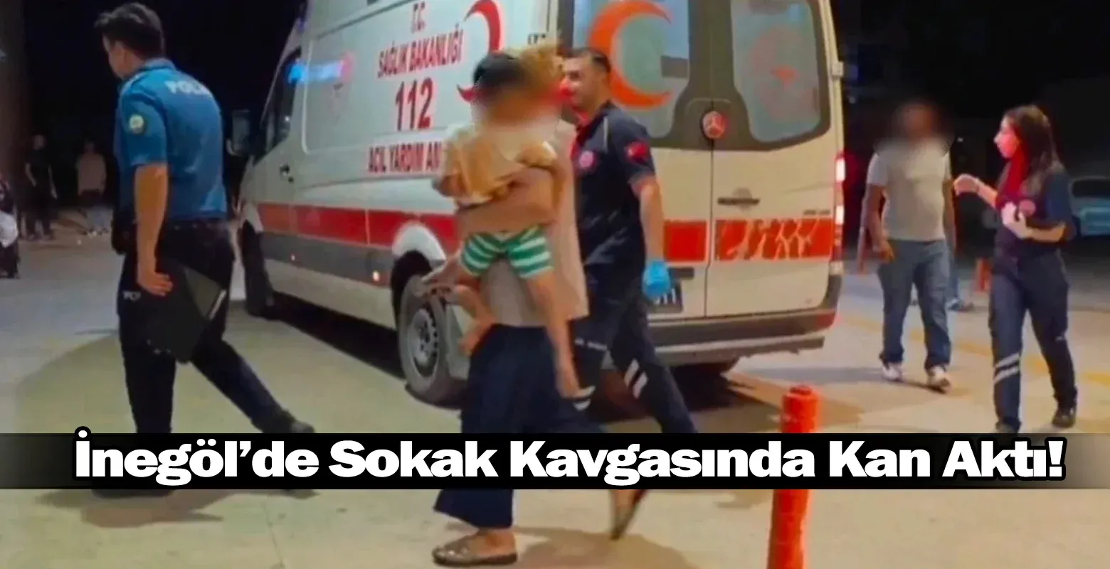 ​İnegöl’de Sokak Kavgasında Kan Aktı: Saçmalar Baba ve 4 Yaşındaki Oğluna İsabet Etti!