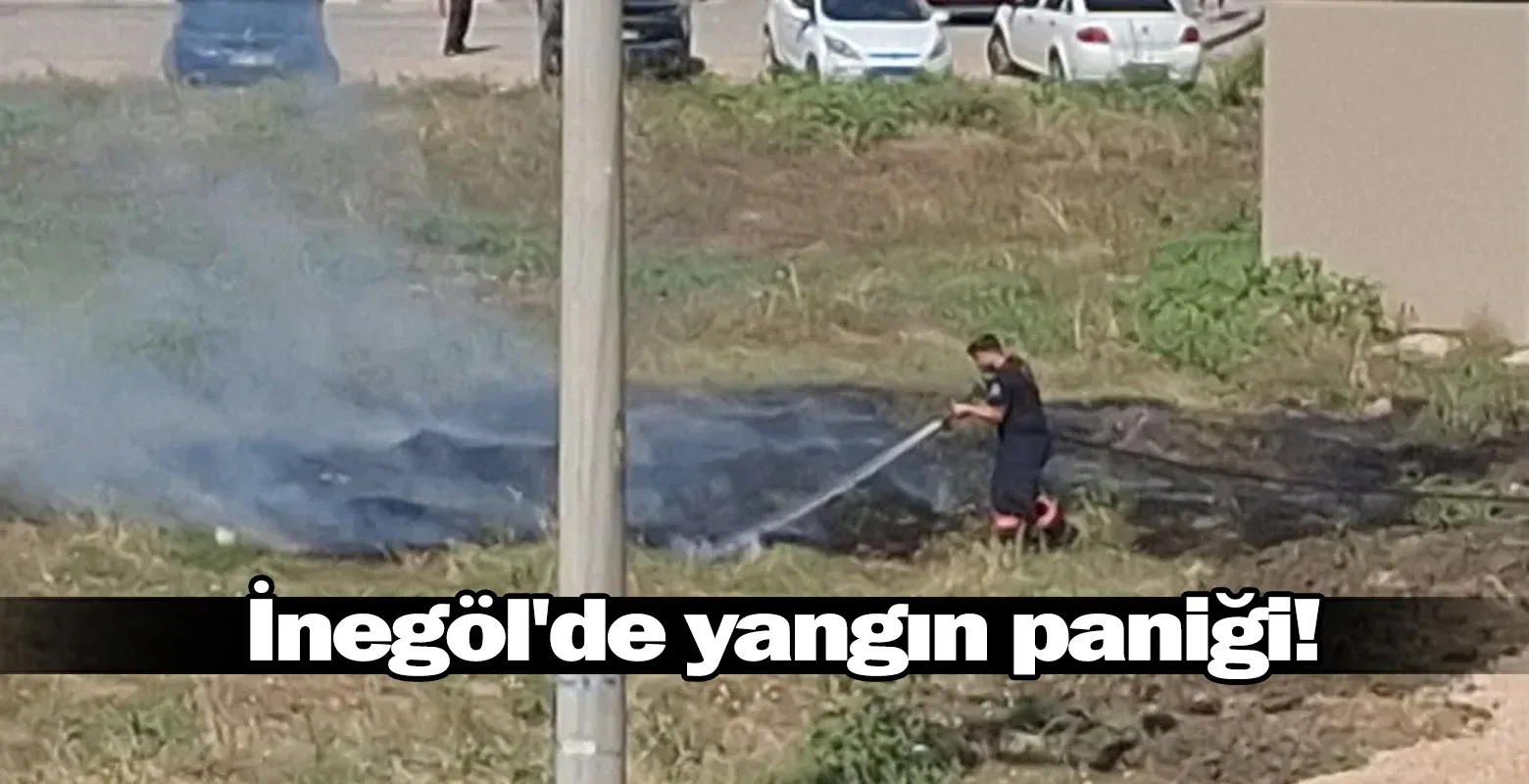 İnegöl'de yangın paniği!