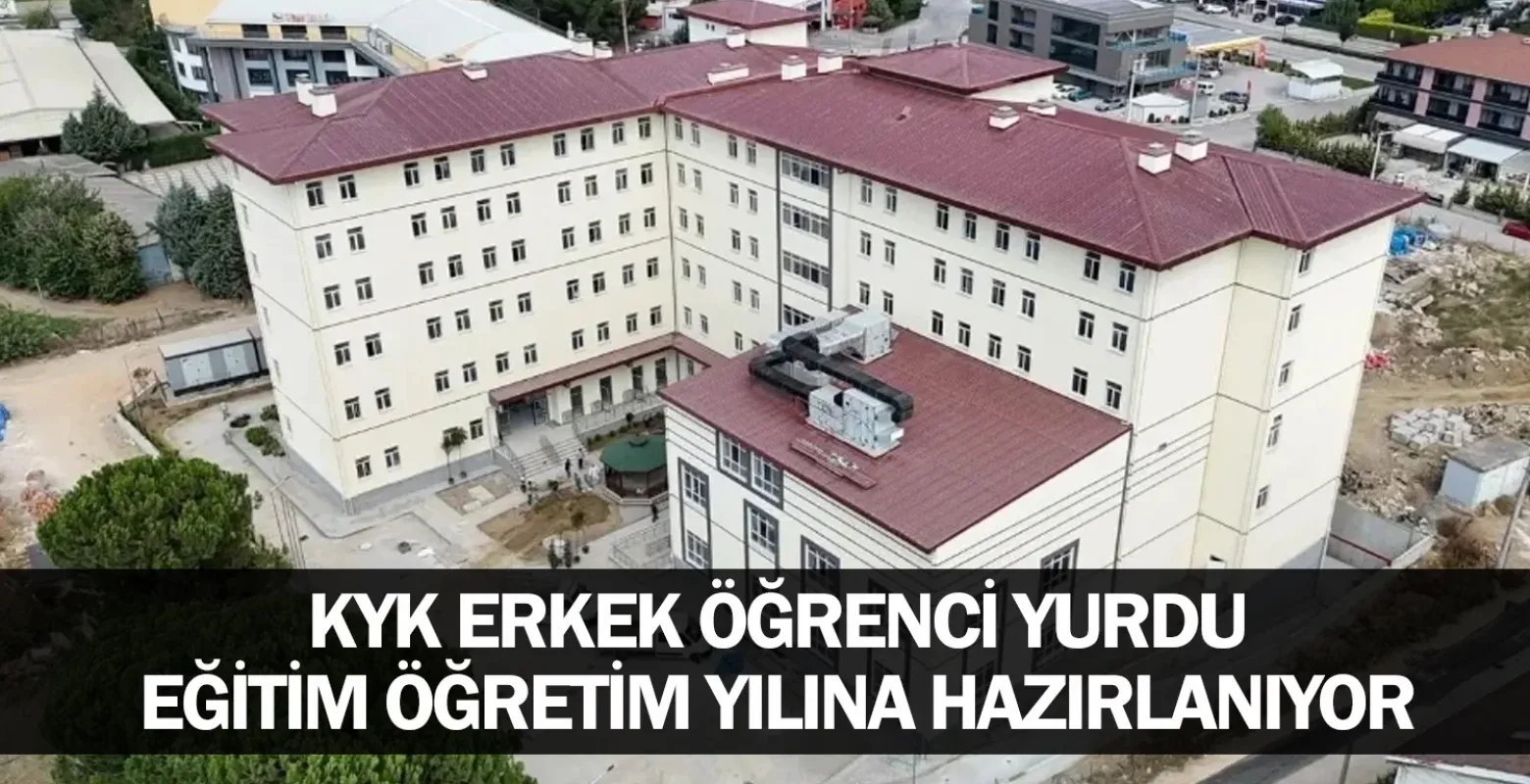 KYK Erkek Öğrenci Yurdu Eğitim Öğretim Yılına Hazırlanıyor