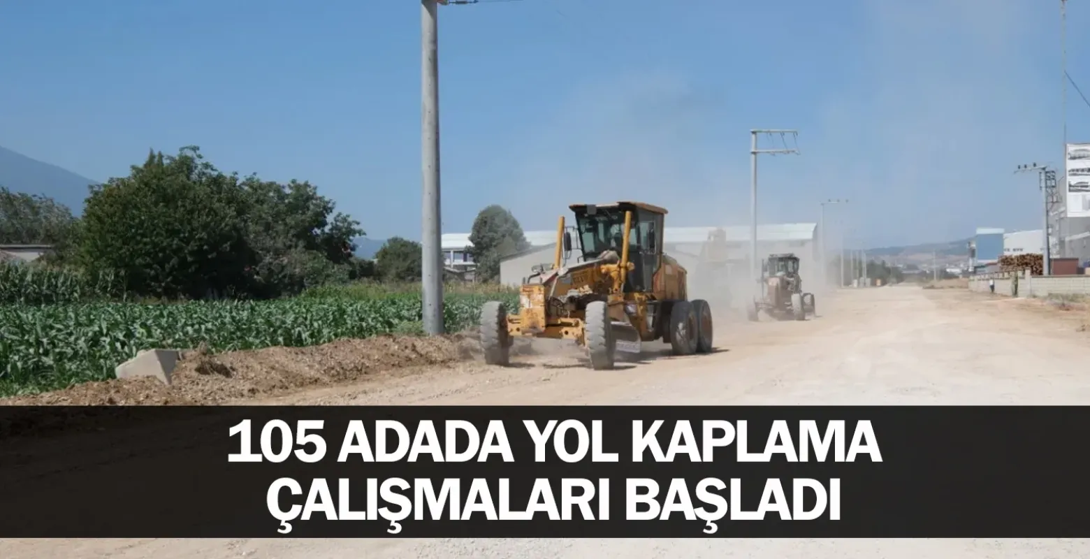 105 Adada Yol Kaplama Çalışmaları Başladı