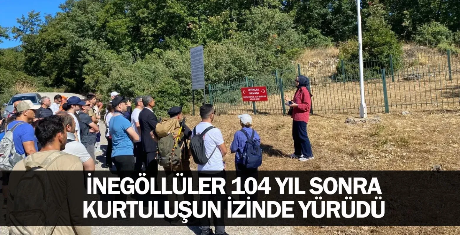 İnegöllüler 104 Yıl Sonra Kurtuluşun İzinde Yürüdü