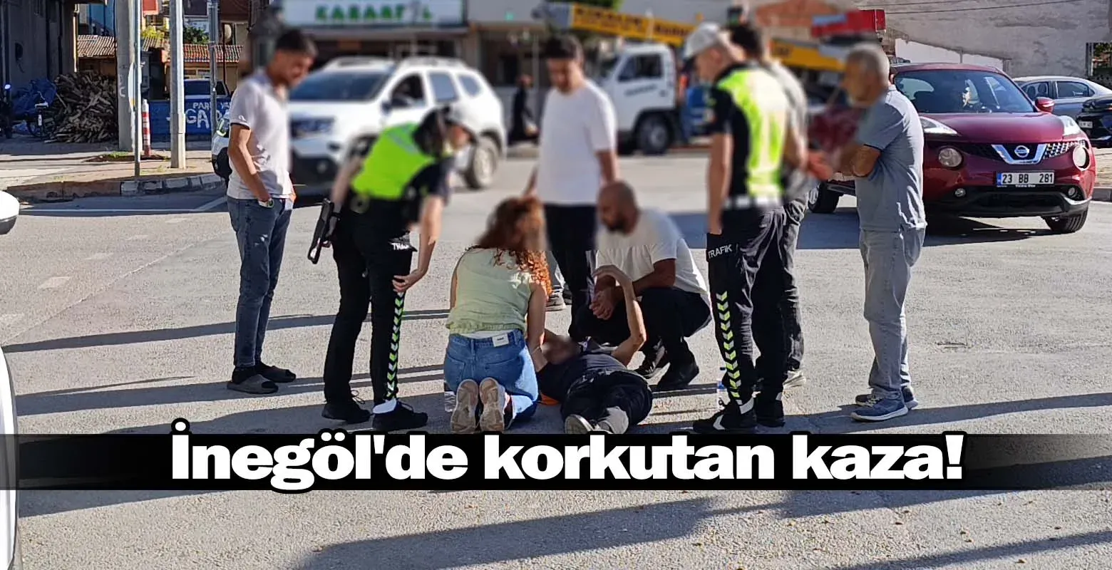 İnegöl'de korkutan kaza!