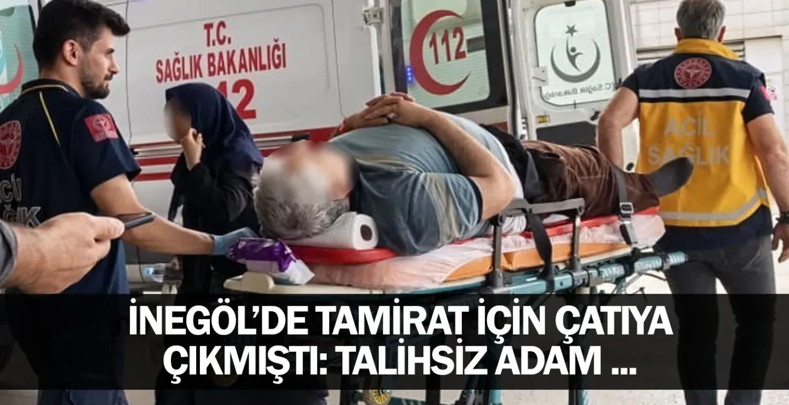Tamirat için çatıya çıkmıştı: Talihsiz adam ...