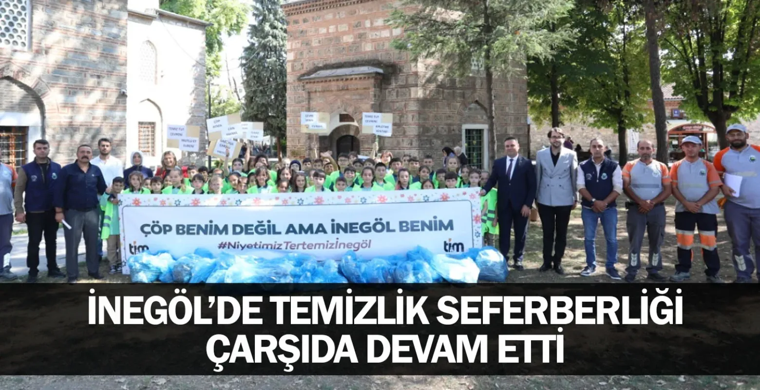 İnegöl’de Temizlik Seferberliği Çarşıda Devam Etti