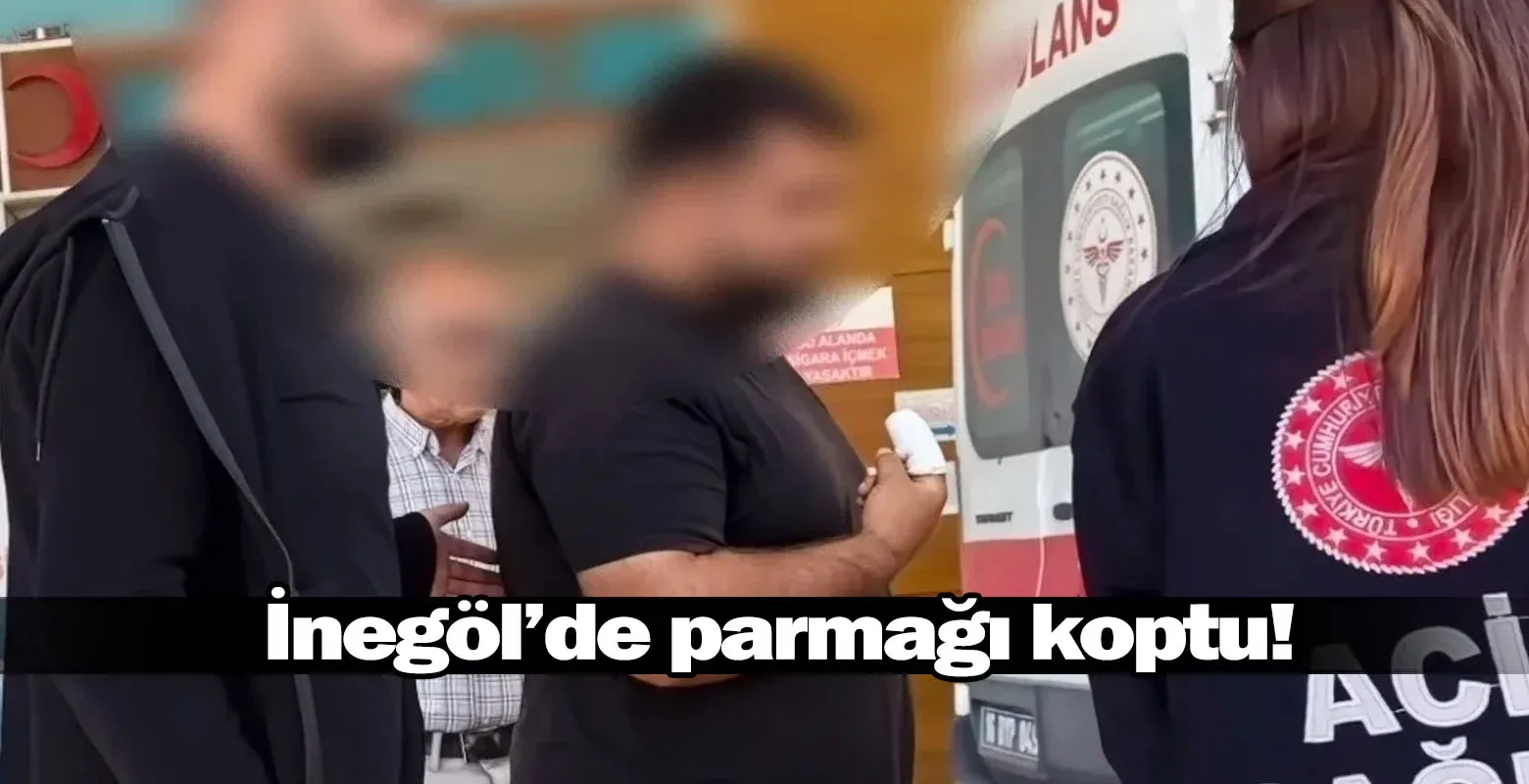 Parmağı koptu!