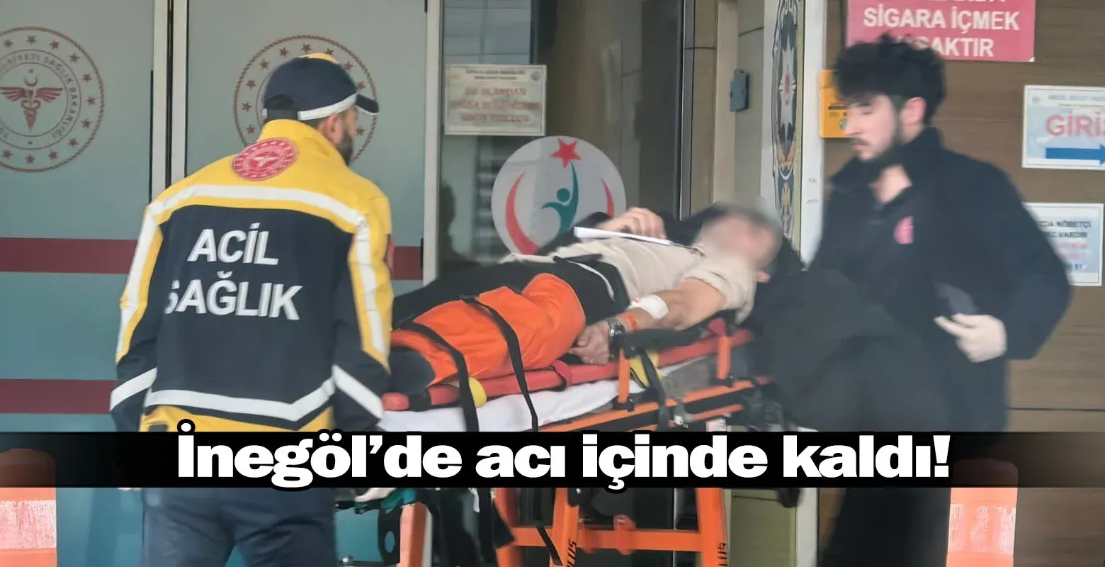 İnegöl'de acı içinde kaldı!