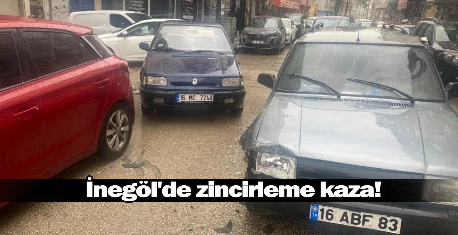 İnegöl'de zincirleme kaza!