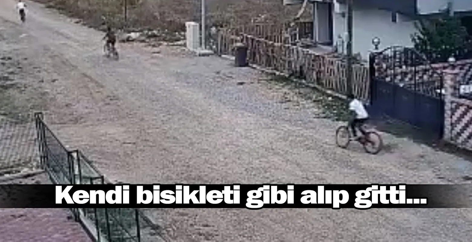 Kendi bisikleti gibi alıp gitti...