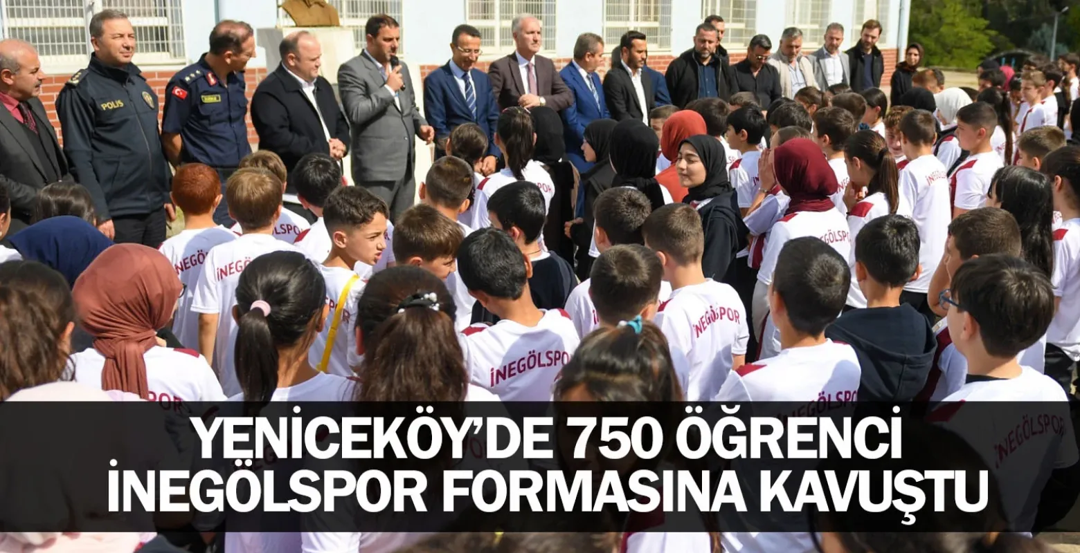 Yeniceköy'de 750 öğrenci İnegölspor formasına kavuştu