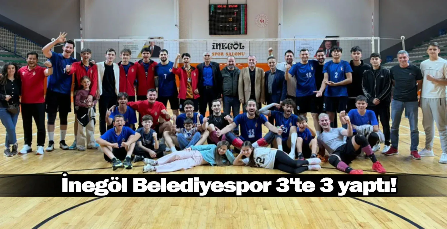 İnegöl Belediyespor 3'te 3 yaptı!