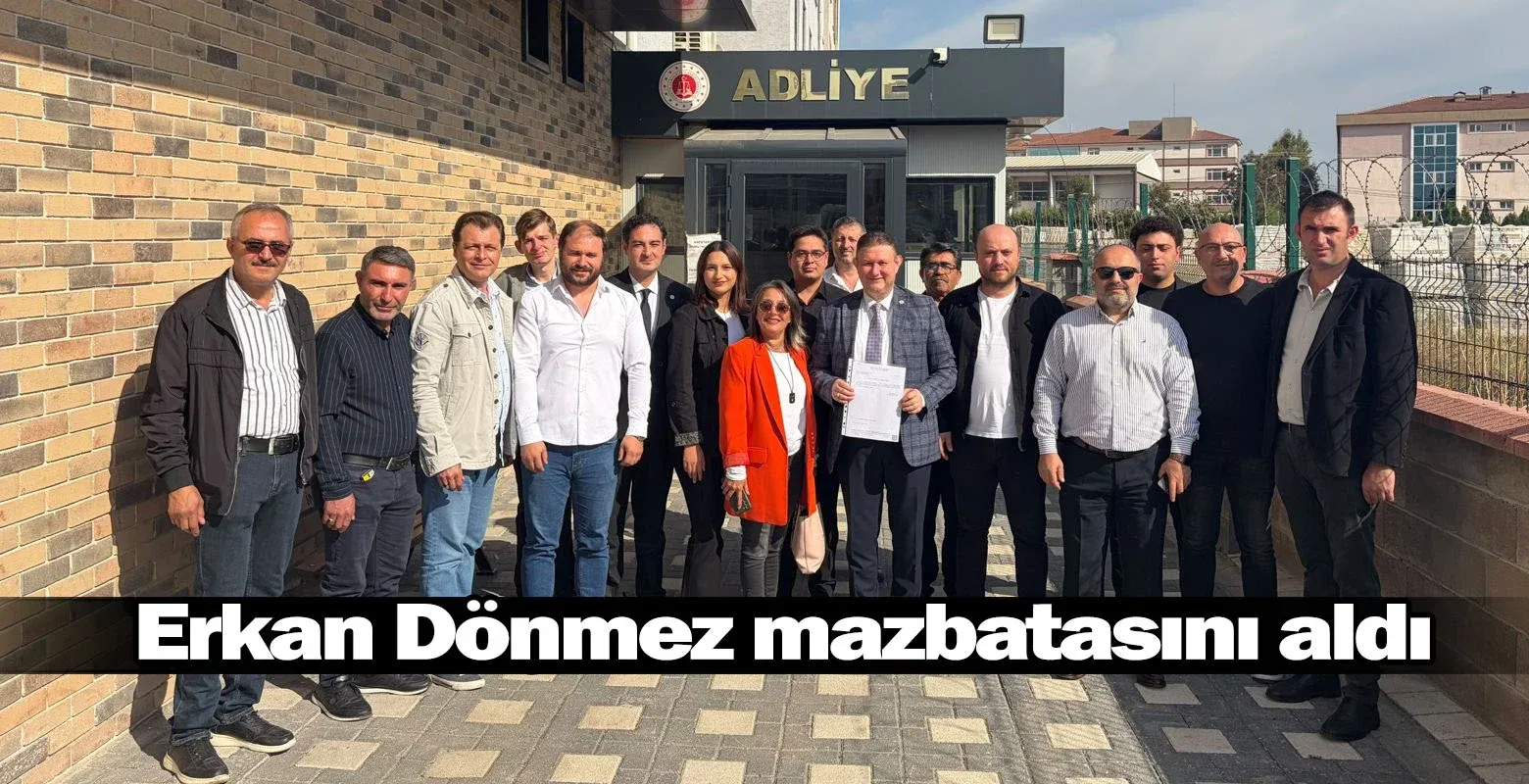 Erkan Dönmez mazbatasını aldı