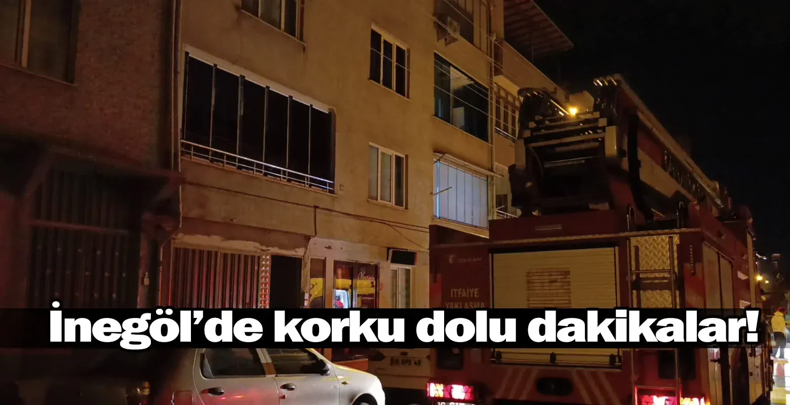 İnegöl'de korku dolu dakikalar!