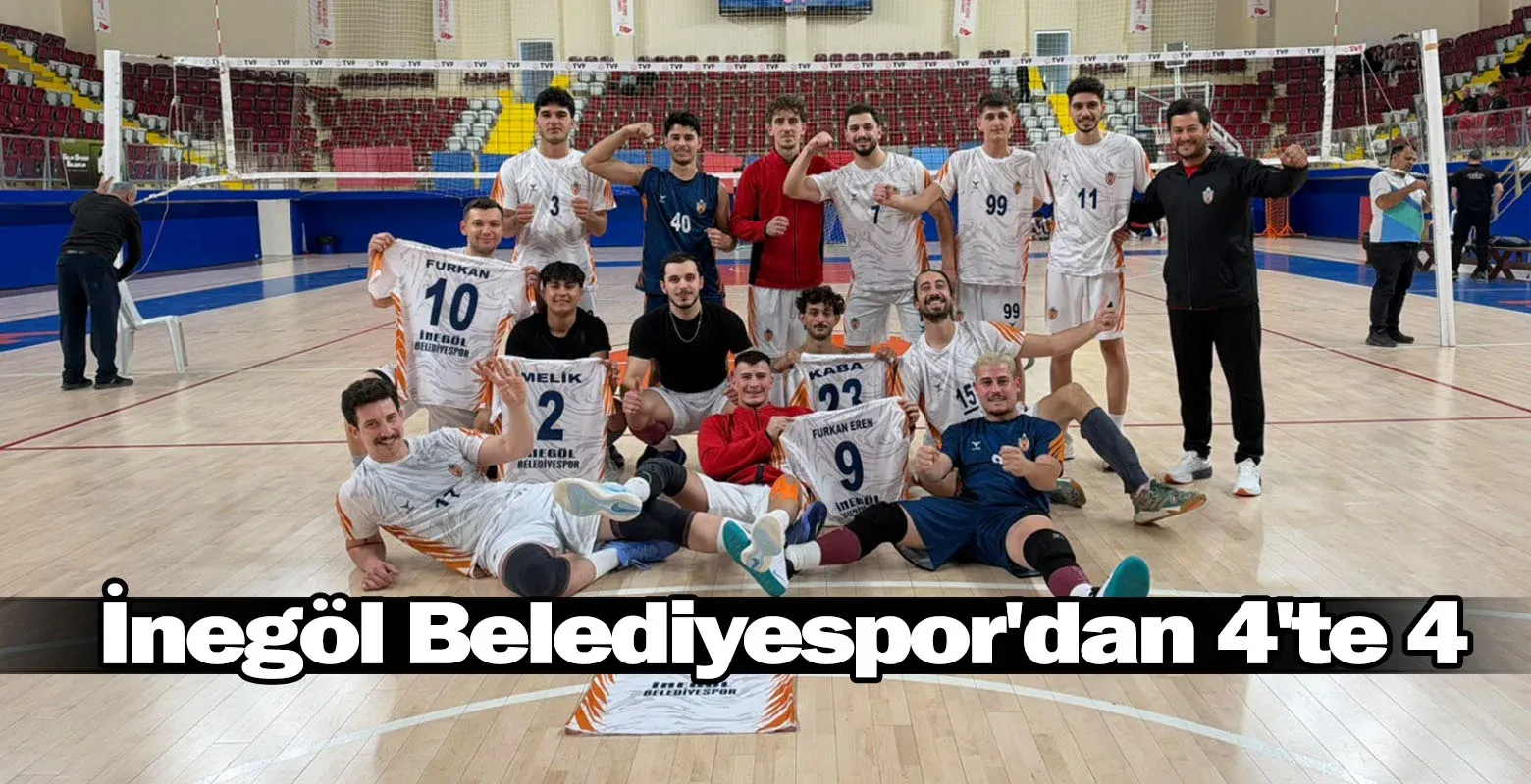 İnegöl Belediyespor'dan 4'te 4
