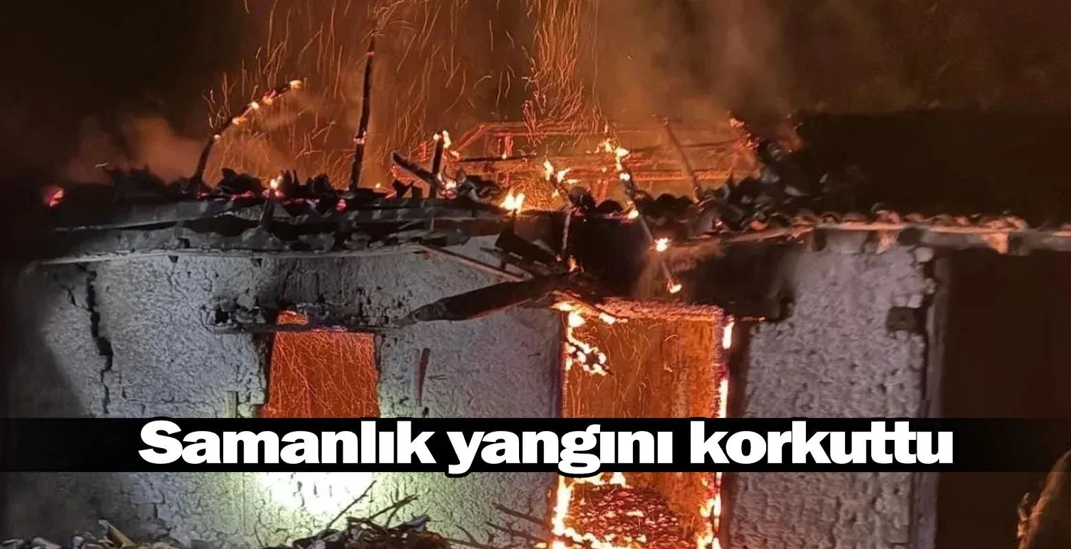 İnegöl'de samanlık yangını korkuttu