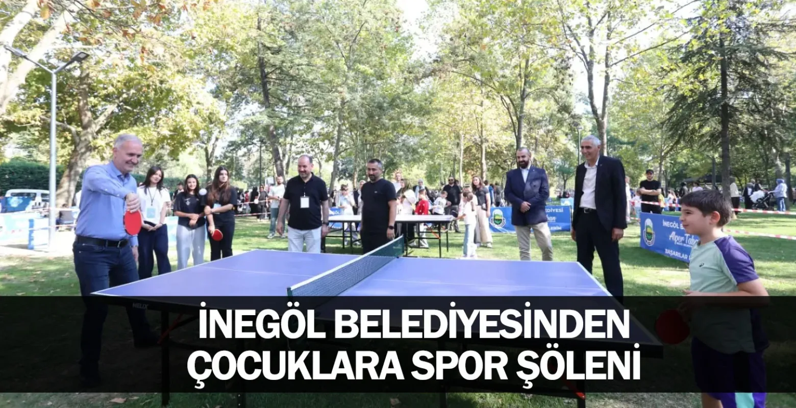 İnegöl Belediyesinden Çocuklara Spor Şöleni