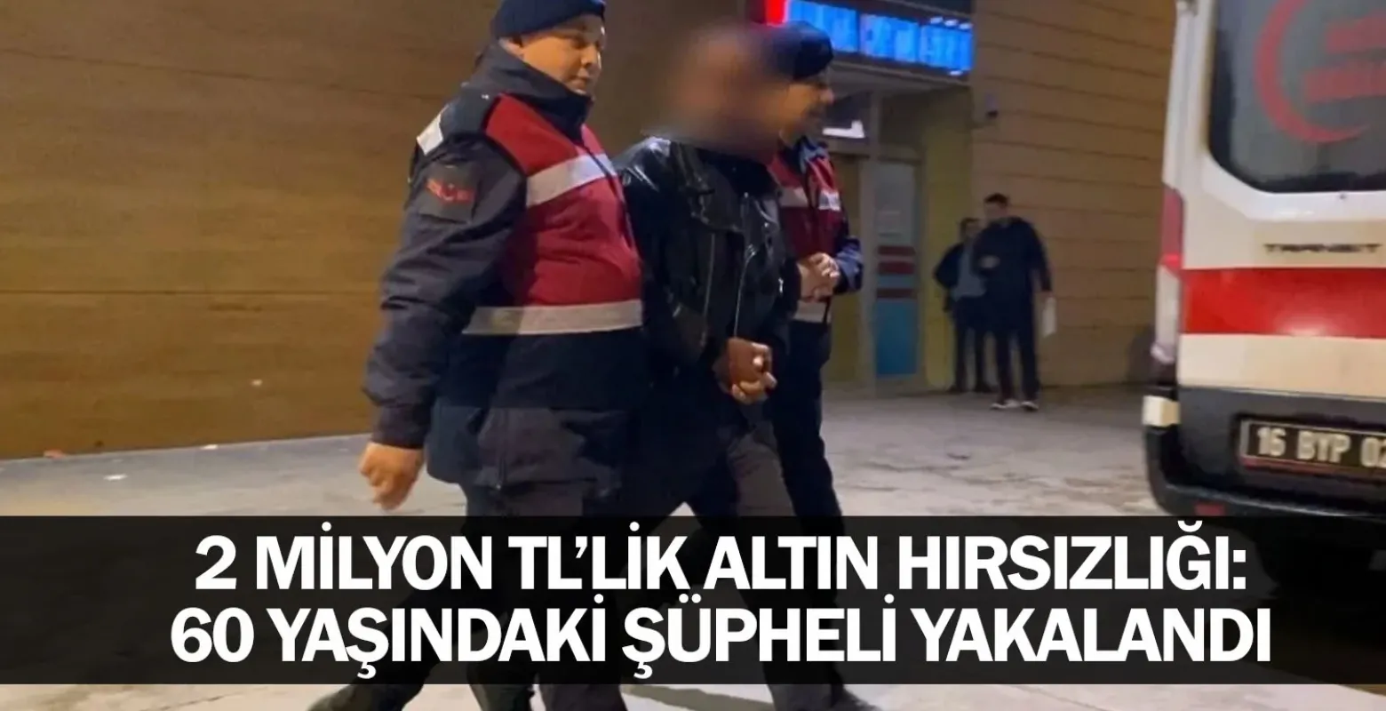İnegöl'de 2 Milyon TL’lik Altın Hırsızlığı: 60 Yaşındaki Şüpheli Yakalandı