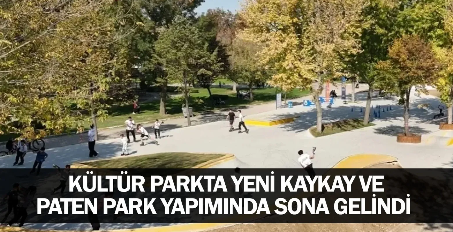 Kültür Parkta Yeni Kaykay Ve Paten Park Yapımında Sona Gelindi