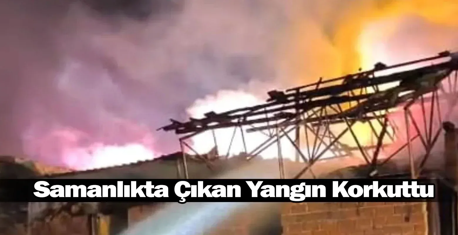 Samanlıkta Çıkan Yangın Korkuttu