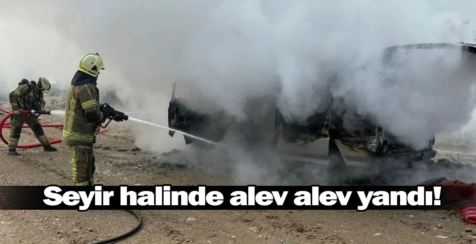Seyir halinde alev alev yandı!